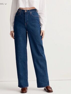Madewell The Perfect Vintage Wide-Leg Jeans Size 28